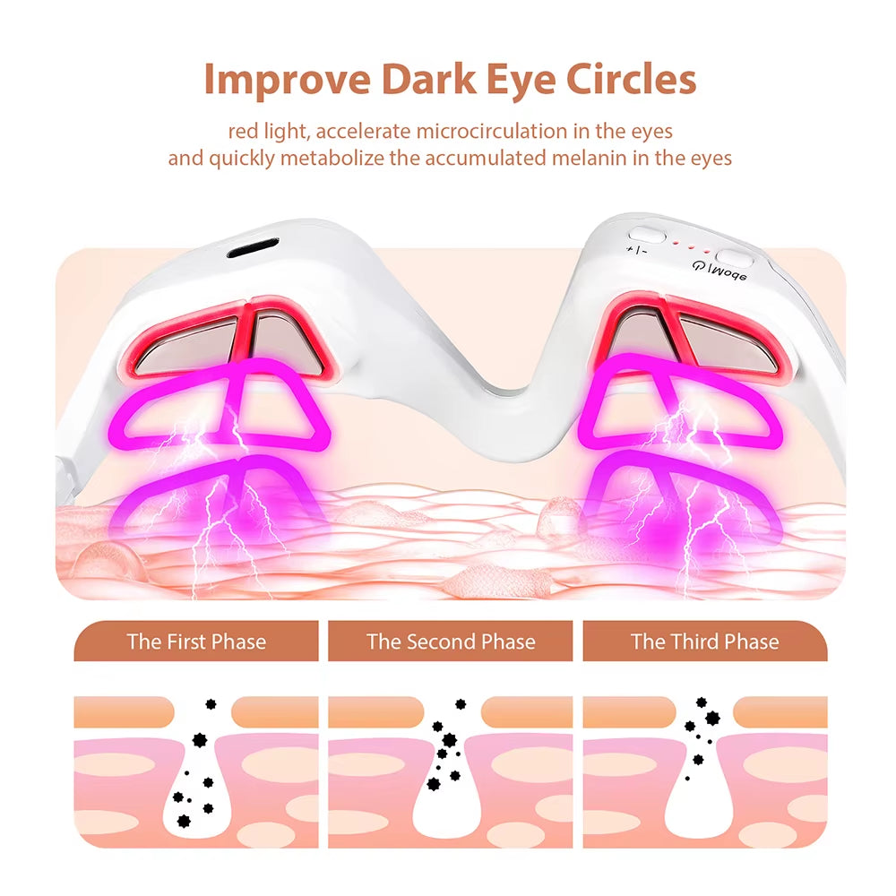 3D Eye Massager Eyes Relax Fatigue Relief Lighten Dark Circles Smooth Eye Fine Line Beauty Eye Care