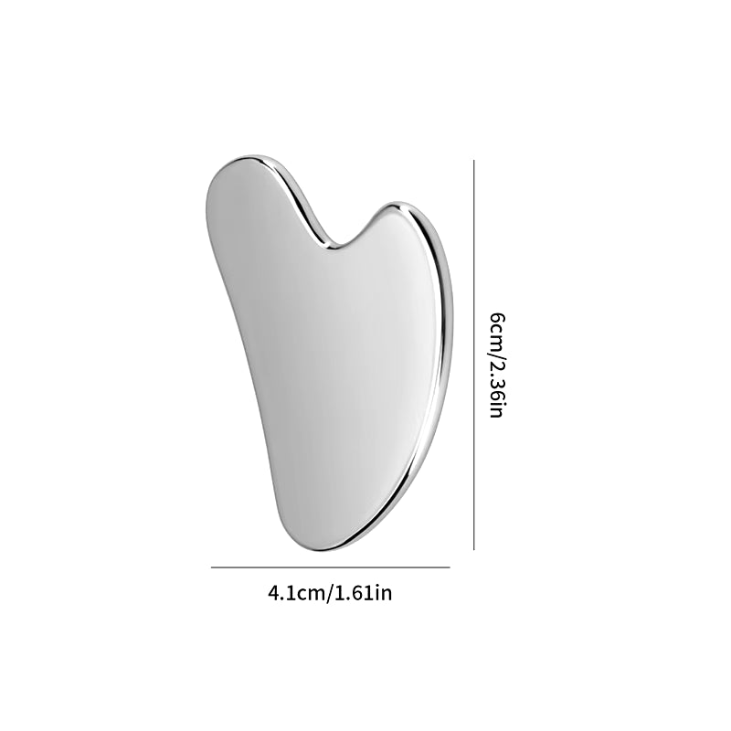 1Pcs Stainless Steel Gua Sha Scraper Massager for Face Neck Body Guasha Massage Tool Facial Skin Care Guasha Board Face Massager