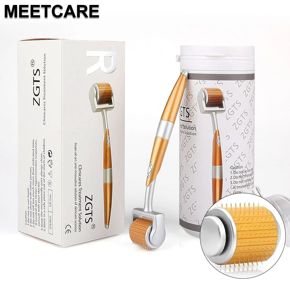 ZGTS 192Pin Derma Roller Microneedle Dermaroller Tips Mesotherapy for Face Care and Hair-Loss Scar Stretch Mark Removal