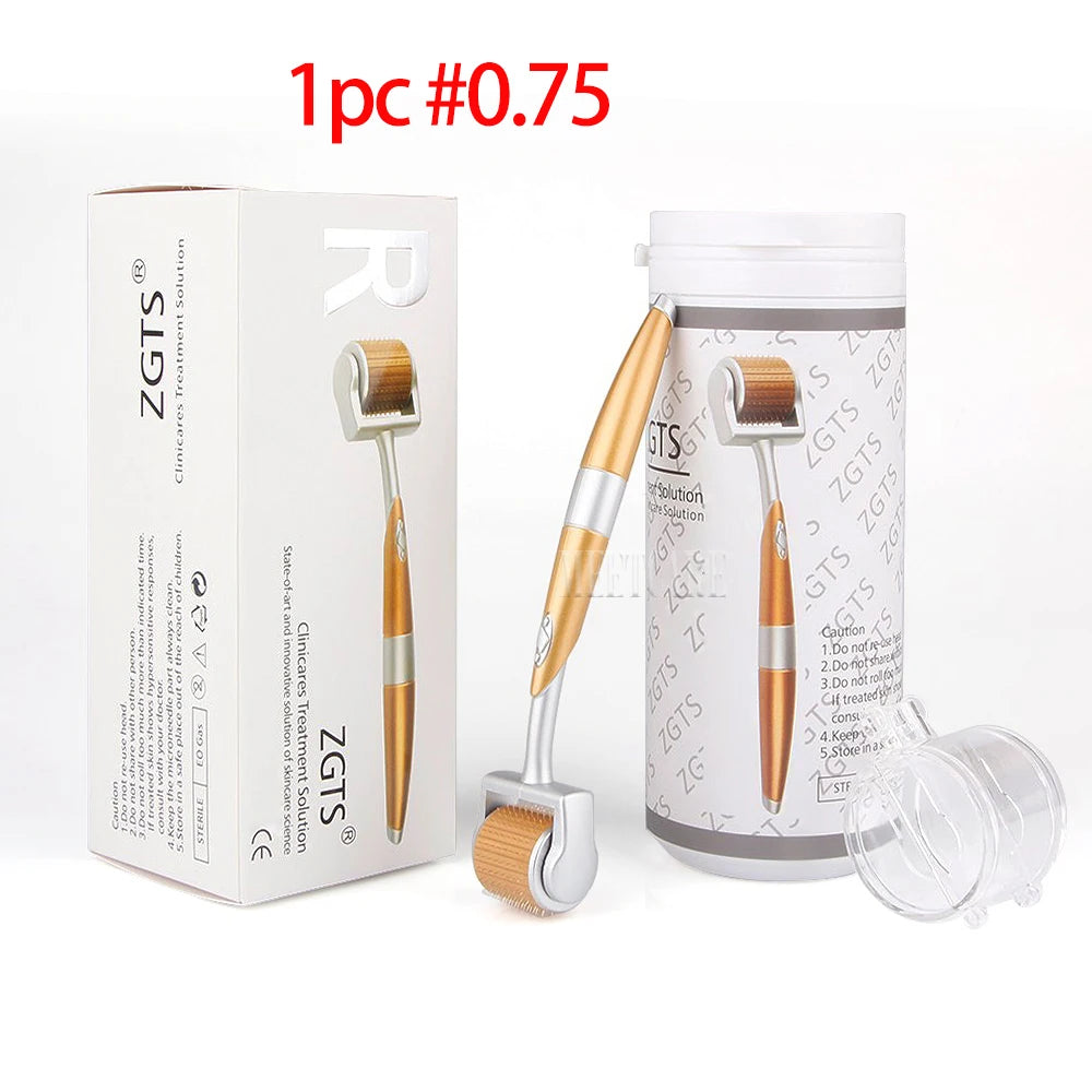 ZGTS 192Pin Derma Roller Microneedle Dermaroller Tips Mesotherapy for Face Care and Hair-Loss Scar Stretch Mark Removal