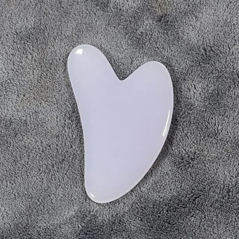 1Pc Heart Shape SPA Massage Beeswax Gua Sha Scraping Massage Scraper Face Massager Acupuncture Guasha Board Massager for Face